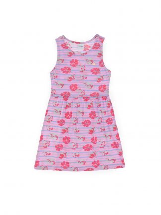 پیراهن دخترانه صورتی روشن یو اس پولو