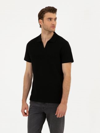 پولوشرت مردانه مشکی پیرکاردین