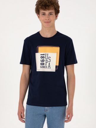 تی شرت مردانه سرمه ای یو اس پولو