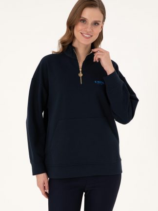 سویشرت زنانه سرمه ای یو اس پولو