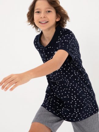 تی شرت پسرانه سرمه ای یو اس پولو