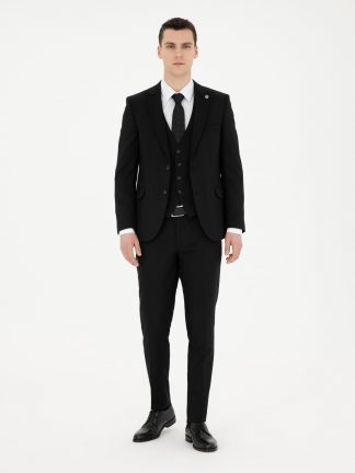 کت و شلوار مردانه مشکی پیرکاردین