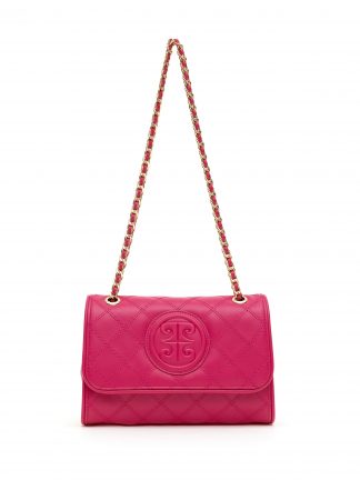 کیف دوشی زنانه صورتی روشن پیرکاردین