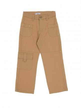 شلوار کتان دخترانه شتری یو اس پولو