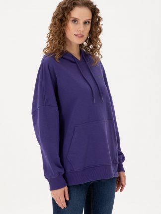 هودی زنانه ارغوانی یو اس پولو