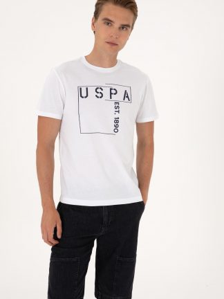 تی شرت مردانه سفید یو اس پولو