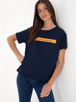 تیشرت زنانه سرمه ای یو اس پولو