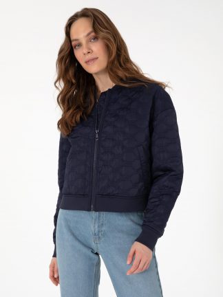 کاپشن زنانه سرمه ای پیرکاردین