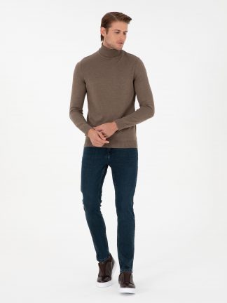 شلوار جین جذب مردانه آبی پیرکاردین