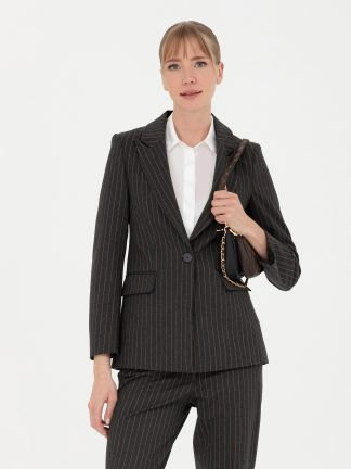 کت زنانه خاکستری تیره پیرکاردین