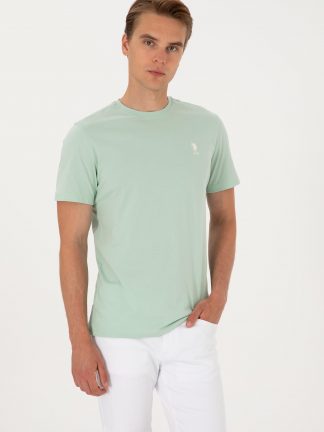 تی شرت مردانه آبی فیروزه ای یو اس پولو