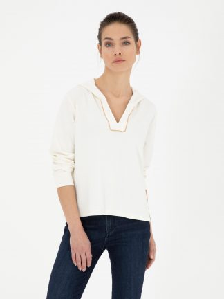 هودی زنانه بژ پیرکاردین