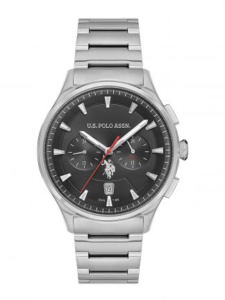 ساعت مچی مردانه خاکستری روشن یو اس پولو