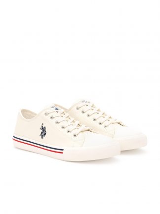 کفش کتانی و اسپرت مردانه سفید یو اس پولو