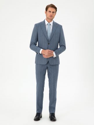 کت و شلوار مردانه آبی تیره پیرکاردین