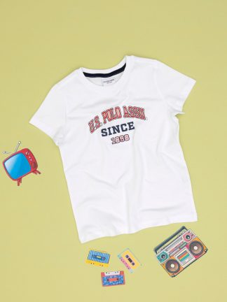 تی شرت پسرانه سفید یو اس پولو