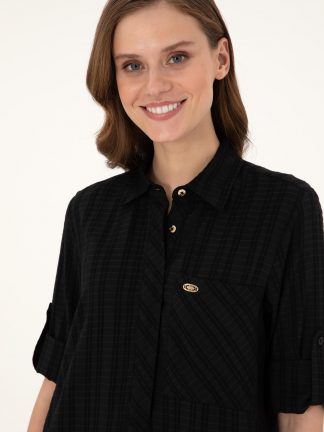 پیراهن و لباس مجلسی زنانه مشکی یو اس پولو