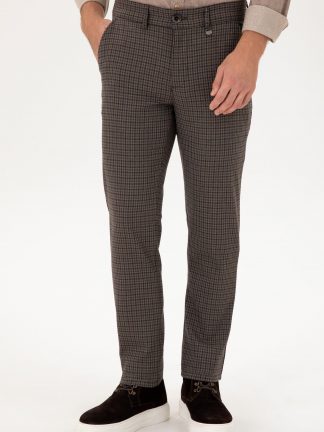 شلوار کتان مردانه ارغوانی یو اس پولو