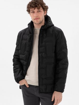 کاپشن مردانه مشکی یو اس پولو