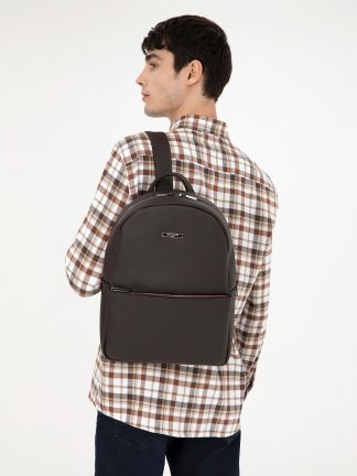 کوله پشتی مردانه قهوه ای پیرکاردین