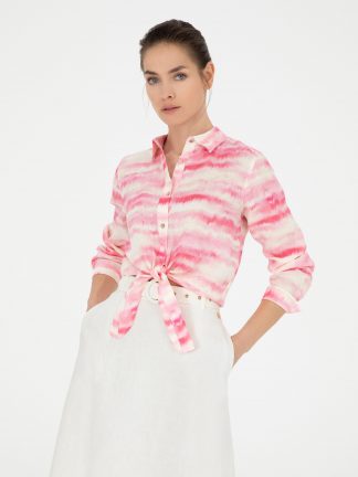 شومیز زنانه صورتی پیرکاردین