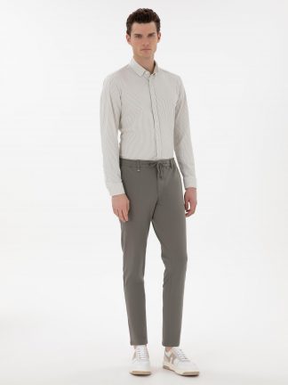 شلوار پارچه ای مردانه سبز پیرکاردین