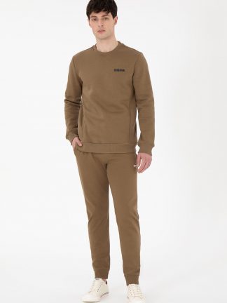 شلوار راحتی مردانه خاکی روشن یو اس پولو