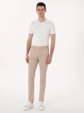 شلوار کتان مردانه بژ پیرکاردین