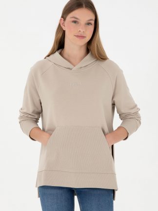 هودی زنانه طوسی یو اس پولو