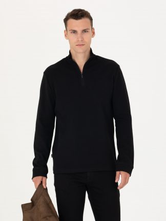 سویشرت مردانه مشکی پیرکاردین