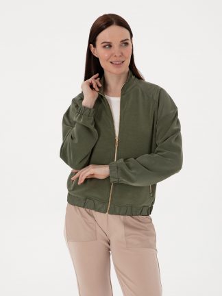 سویشرت زنانه خاکی روشن پیرکاردین