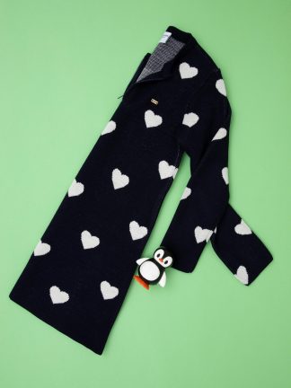 پیراهن دخترانه سرمه ای یو اس پولو