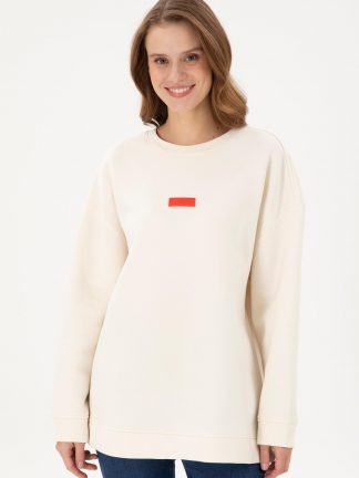 سویشرت زنانه کرم یو اس پولو