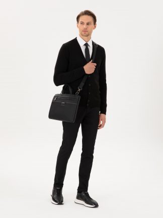 شلوار کتان مردانه مشکی پیرکاردین