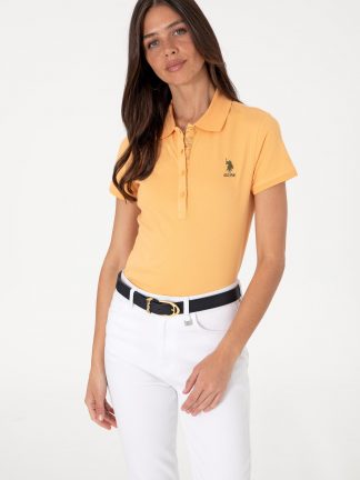 پولوشرت زنانه خربزه ای یو اس پولو