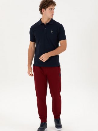 شلوار راحتی مردانه زرشکی یو اس پولو