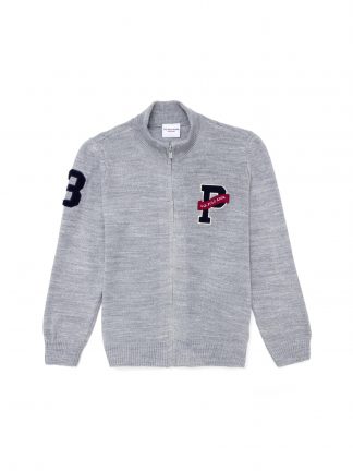 ژاکت پسرانه خاکی ملانژ یو اس پولو