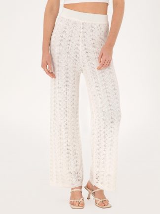 شلوار روزمره زنانه سفید پیرکاردین