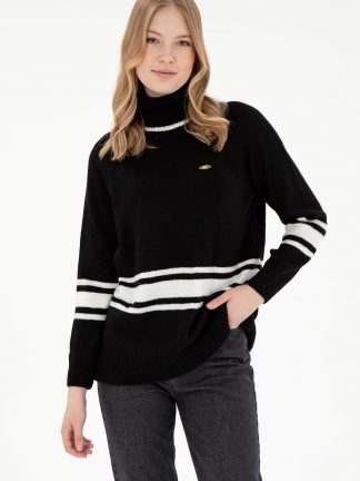 پلیور زنانه مشکی یو اس پولو