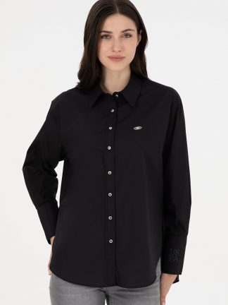 شومیز زنانه مشکی یو اس پولو