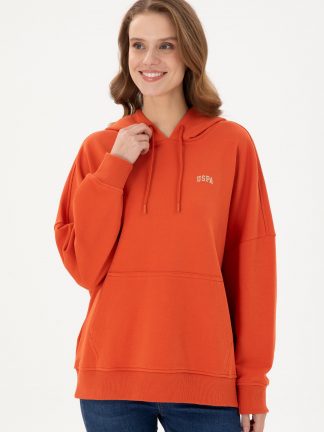 هودی زنانه آجری یو اس پولو
