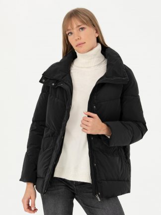 کاپشن زنانه مشکی پیرکاردین