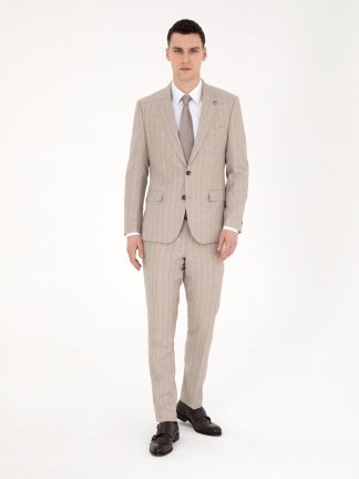 کت و شلوار مردانه بژ پیرکاردین