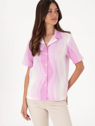 شومیز زنانه صورتی روشن یو اس پولو