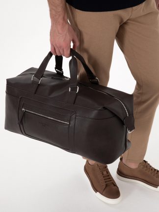 کیف مردانه قهوه ای پیرکاردین