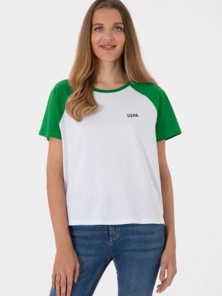 تیشرت زنانه سبز یو اس پولو