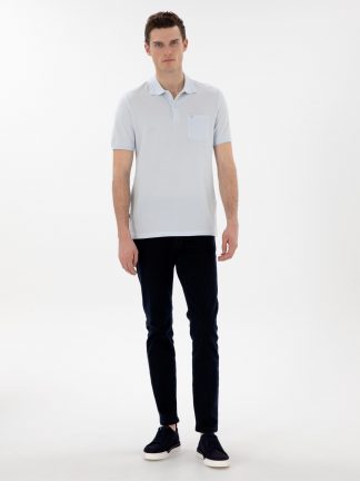 شلوار جین جذب مردانه سرمه ای پیرکاردین