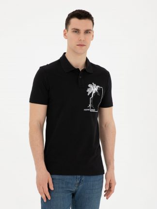 پولوشرت مردانه مشکی پیرکاردین