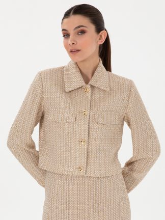 کت زنانه بژ پیرکاردین