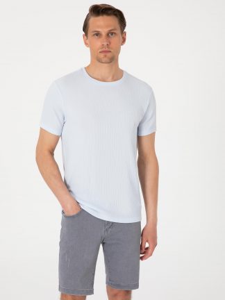 تی شرت مردانه آبی روشن پیرکاردین